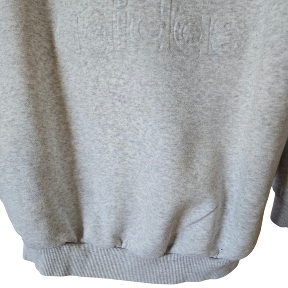 Adidas Womens Light Gray Crewneck Sweater - Picture 5 of 9